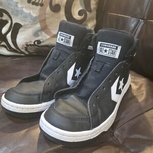 Converse Mens' Black and White All Star High-Top Sneakers